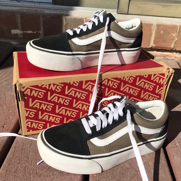 vans green platform